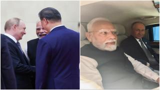Prietenia Putin-Modi-Xi Jinping. Cei 3, filmați râzând împreună; liderul rus în limuzină cu premierul indian