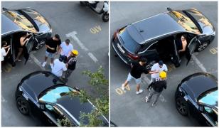 Livrator asiatic, încolţit de trei bărbaţi, după un incident în traficul din Bucureşti