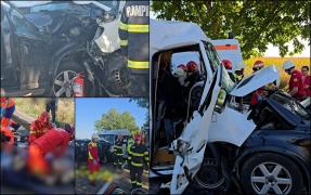 Accident cu 3 morţi în Botoşani, după ce şoferul a adormit. Un pasager a încercat să îl trezească