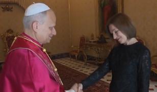 Maia Sandu, primită de Papa Leon. Sanctitatea Sa i-a spus că eforturile de aderare la UE sunt văzute şi auzite