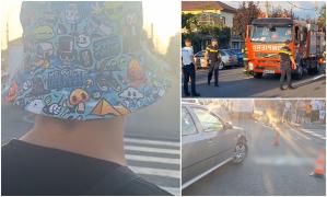 "A fost instant karma". Cum a ajuns un tânăr sub roţile unei maşini, în Drobeta, după un scandal pe stradă