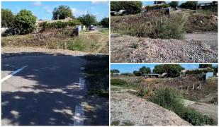 Un drum modernizat şi asfaltat din Brăila se termină într-o râpă. Dorel a uitat şi să îl semnalizeze