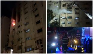 Un apartament din Bucureşti a luat foc a doua oară, după ce angajaţii de la electricitate au pornit curentul