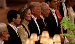 Trump, primit ca un împărat de regele Charles. De ce a stat lângă Prinţesa Kate la banchet