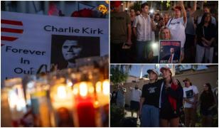 Charlie Kirk, omagiat de zeci de mii de oameni în Arizona. Trump şi JD Vance, în primul rând la ceremonie