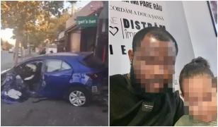 Momentul în care un șofer congolez dărâmă refugiul de tramvai și se oprește într-o casă de pariuri, în Chitila