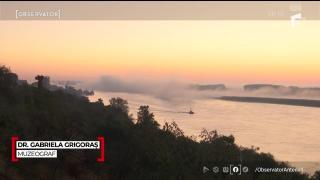 "Fierbe" Dunărea la Galaţi. Explicația fenomenului spectaculos