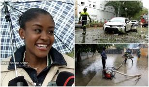 România, lovită de ciclon care a adus ninsori şi vijelii. Reacţia unei turiste din Namibia