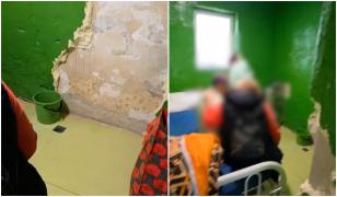 Pacient izolat în "salonul groazei" la Psihiatrie. Pereți crăpați și condiții inumane, la spitalul din Severin