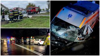 Prăpăd pe şosele din cauza ploii. 4 accidente după ce şoferii au pierdut controlul volanului: o femeie a murit