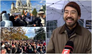 Reacţia unui turist american la pelerinajul de Sf. Parascheva: "Nu există aşa ceva în SUA. Este extraordinar"