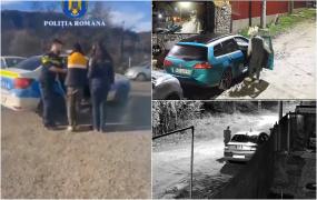 Hoţ din Hunedoara, surprins de camere când dădea lovitura