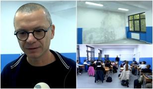 Şcoală modernizată cu 13 milioane de lei, distrusă de ploi. Copiii învaţă în frig şi miros de mucegai