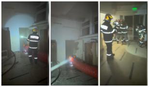 Panică la Spitalul de Urgență Caransebeș, după un incediu la demisol. 18 bolnavi au fost evacuaţi
