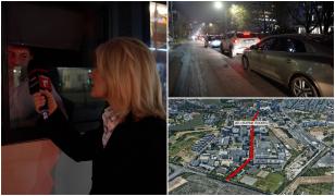 Cel mai aglomerat bulevard din Bucureşti. Câteva sute de metri, parcurşi şi în două ore