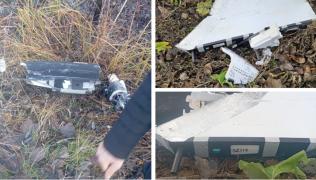 Primele imagini cu drona căzută în Vaslui. Moşteanu: "Voiam ca piloţii să tragă în ea. N-au reuşit. Din nou"