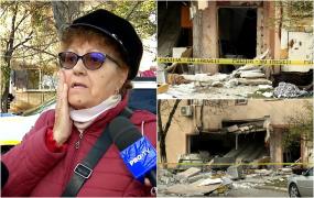 Filmul exploziei din Buftea. O butelie defectă a creat haos. "Uşile de la bucătărie le-am găsit în parcare"