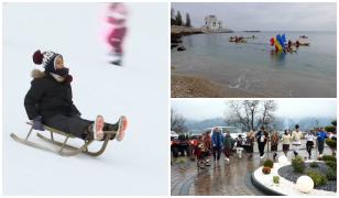 România, în straie de sărbătoare de Ziua Naţională: tradiții, zăpadă și baie în Marea Neagră