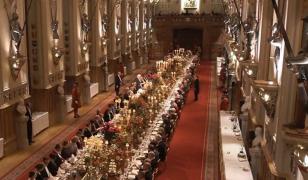 Seară de gală la Palatul Windsor, unde Regele Charles l-a primit pe preşedintele Germaniei