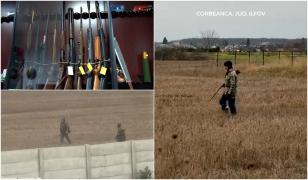 Vânători organizate lângă Bucureşti. Localnicii se plâng că îi văd cu armele pe lângă casele lor