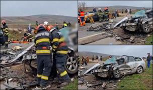 Accident mortal pe DN 24, în Vaslui. O persoană a murit, alte două au fost grav rănite