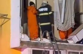 Explozia din Bihor. Victima îşi amenajase o bucătărie în balcon: butelia a explodat când a aprins becul