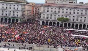 Moment emoţionant în timpul grevelor din Italia. Octav Stroici, românul mort pe şantier, omagiat la Roma