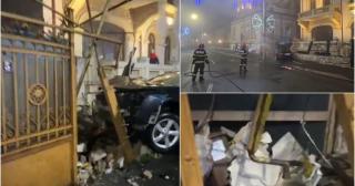 O mașină scăpată de sub control a lovit o casă și a rupt o țeavă de gaze, în Brăila
