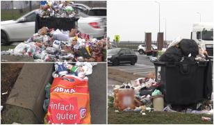 Românii care se întorc în ţară au transformat parcările de la graniţă în gropi de gunoi
