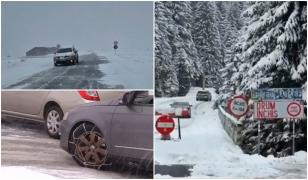 Ninsorile de Crăciun au dat peste cap planurile românilor. Stratul de 20 cm de zăpadă, coșmar pentru șoferi