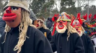 Străzile din Suceava au explodat de culoare. Urși, capre și măști tradiționale au cucerit orașul