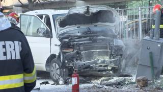 Femeie rănită grav în Capitală, după ce un şofer a intrat cu maşina pe trotuar. Ducea 4 ucraineni la muncă