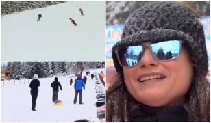 Reacţia unui turiste olandeze care a zburat 1.800 km pentru Revelionul din România: 