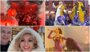 Show-uri spectaculoase şi urări de Anul Nou. Cum au petrecut vedetele în România şi cele de peste Ocean