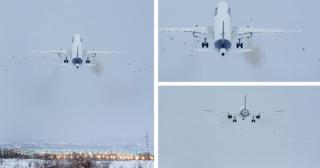 Incident pe Aeroportul din Cluj. Avion Lufthansa ratează aterizarea după ce loveşte un stol de păsări