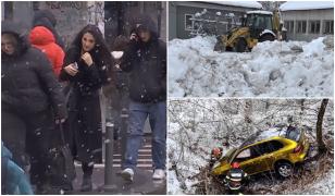 Alertă de viscol şi ger în România. Drumuri blocate, accidente şi şcoli închise. Prognoza ANM pentru Capitală