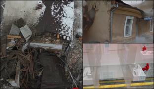 ANIMAŢIE. Explozie la sediul Poliţiei din Lugoj, care nu era racordat la gaze