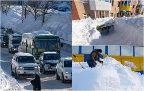 Furtună de zăpadă istorică în Kamceatka: strat de peste 2,5 metri și stare de urgență