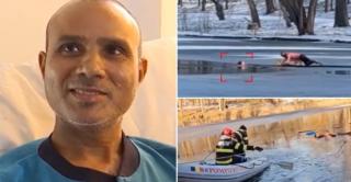 Cetăţeanul indian care a salvat o fetiţă dintr-un lac îngheţat din Craiova a fost externat