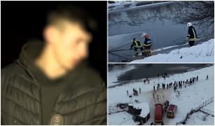 Filmul tragediei din Gherla. Doi verișori, căzuţi în apele îngheţate ale Someșului, unul este de negăsit