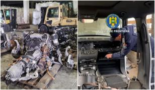 Maşini de sute de mii de euro, furate din Europa, dezmembrate şi declarate "piese auto uzate"
