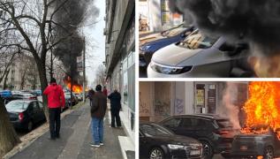 ANIMAŢIE. Femeie moartă, după ce maşina electrică de 7.000 de euro a luat foc în Crângaşi. Soţul a fost salvat