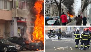 Imagini surprinse de martorii tragediei din Crângaşi: 