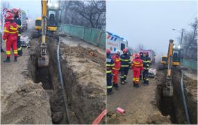 Intervenție contracronometru: muncitor din Suceava, prins sub un mal de pământ
