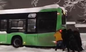 "Autobuze înzăpezite şi tramvaie blocate". STB înfiinţează 2 noi linii: cine preia traseul tramvaiului 41