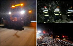 Jumătate de țară, blocată după cel mai sever episod de iarnă. Tronsoane de autostrăzi, închise