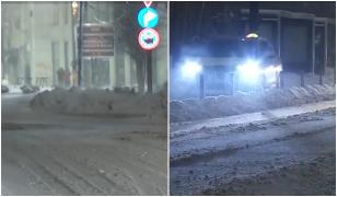 Cum se desfăşoară traficul în Capitală, în plin cod galben de viscol şi ninsori