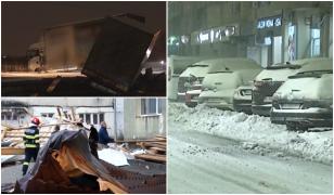 România, sub un nou episod de viscol. Drumuri acoperite de zăpadă şi trafic restricţionat în mai multe zone