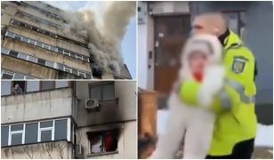 Incendiul izbucnit în blocul din Iaşi ar fi fost cauzat de o candelă uitată: 