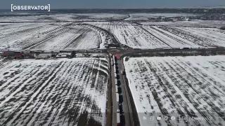 Circulaţie paralizată la graniţa cu Bulgaria. Mii de şoferi, obligaţi să aştepte la Giurgiu
